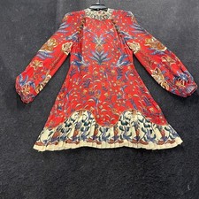 FARM RIO Winter Breeze Mini Dress Women's Size M Red