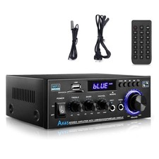1set Portable Audio Power Amplifier Bluetooth5.0 Dual-channel HiFi Stereo AK45