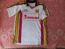 Vintage 90s Atletica Morelia Monarcas Mexico Liga MX Soccer Jersey 3 Hermanos