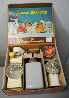 Moulinex Combine Jeanette Food Processor in Original Box. Made in France. Works.