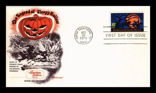 DR JIM STAMPS US COVER LEGEND OF SLEEPY HOLLOW AMERICAN FOLKLORE FDC FLEETWOOD