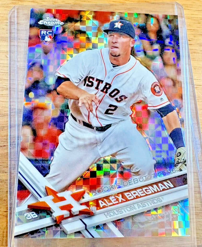 2017 Topps Chrome Alex Bregman #9 X-Fractor ROOKIE SP #/99 Mint