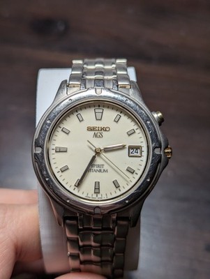 Seiko AGS Spirit Titanium 5M22 6B40 Day Date