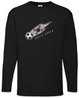 South Korea Football Comet I Langarm T-Shirt Südkorea Südkoreanisch Fahne