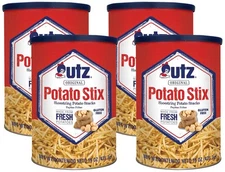 Utz Potato Stix, Original – 15 Oz. Canister – Shoestring 15 Ounce (Pack of 4) 