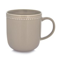 Ambition Kaffeebecher Kaffeetasse Becher Porzellan Teetasse Perline 380 Ml Grau