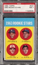 1963 TOPPS #537 1963 ROOKIE STARS ROOKIE RC PSA 7