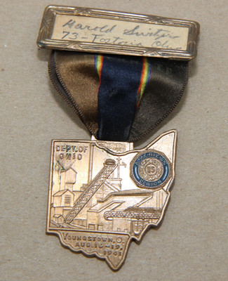 1941 American Legion Youngstown Ohio Medal St Louis Button Co.