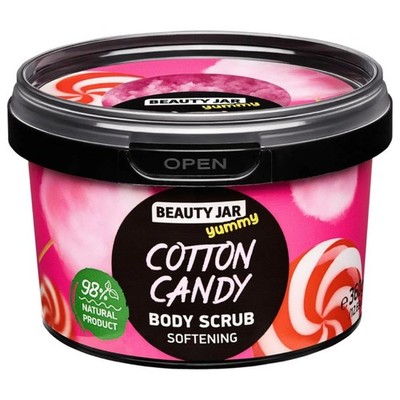 Beauty Jar Cotton Body Scrub Candy weichmachendes Körperpeeling - 360 g