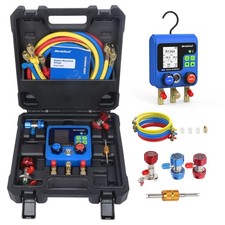Digital Hvac Manifold Gauge Set Refrigeration Ac System Vacuum Pressure Tester Digital Hvac Manifold Gauge Set Refrigeration Ac System Vacuum Pressure Tester