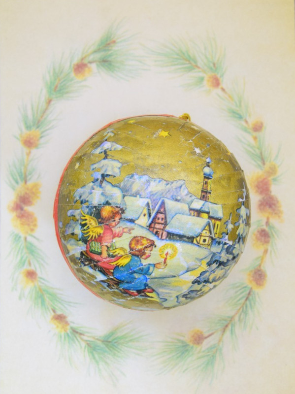 Vintage West Germany Christmas Candy Container/Ornament
