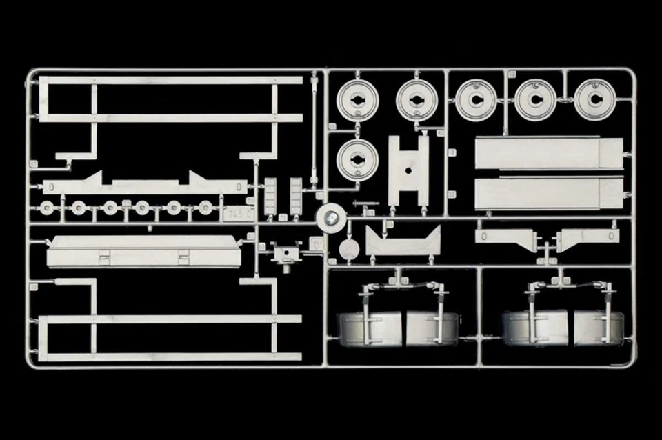 ITALERI, Modello di rimorchio portacontainer da assemblare e verniciare, 1/24... - Immagine 4 di 4
