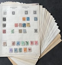 Romania Romanian Stamps Preprint Collection Circa 1872-1939 15+ Pages L45 
