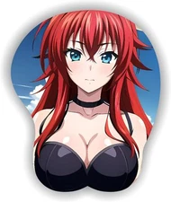 Anime Gaming Sexy Cute Girls MousePad 3D Anime Mouse Mat with Wrist Rest Desktop