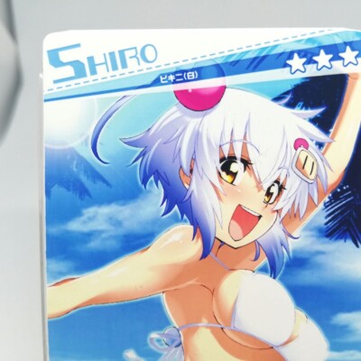 SHIRO Bikini white Stripe Swimsuit CardConnect Bomber Girl KONAMI