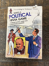 Hoyle Political Trivia Pocket Card Game Prof Hoyle Series 6 1984 -FREE SHIP