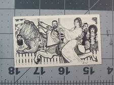 vtg Tattoo business card - Creations By Kari Barba Anaheim CA v2 D