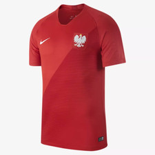 Nike MEN'S 2018 POLAND Stadium Away Soccer/Football Jersey SIZE SMALL BRAND NEW