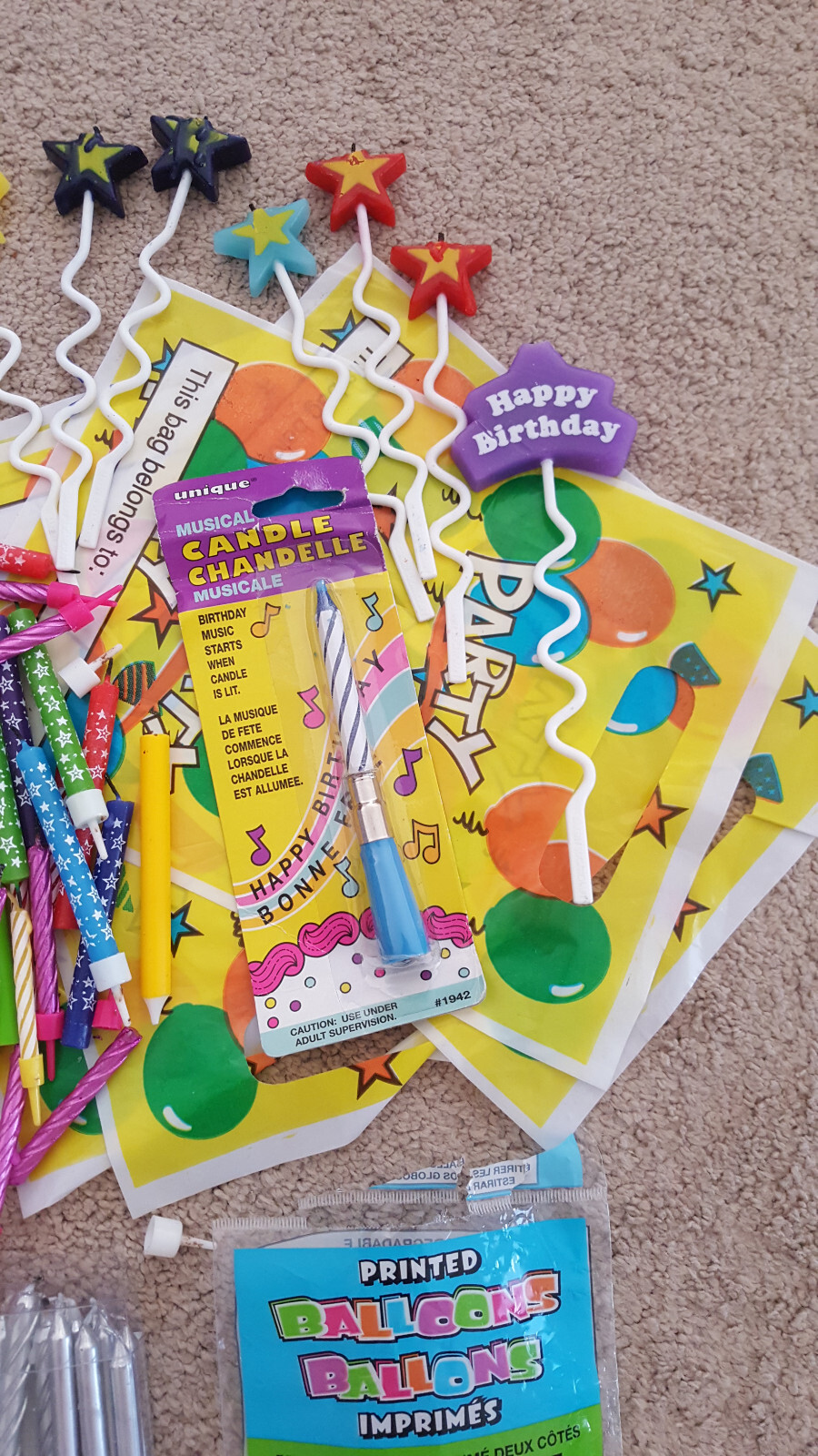 Birthday party decorations various bulk lot