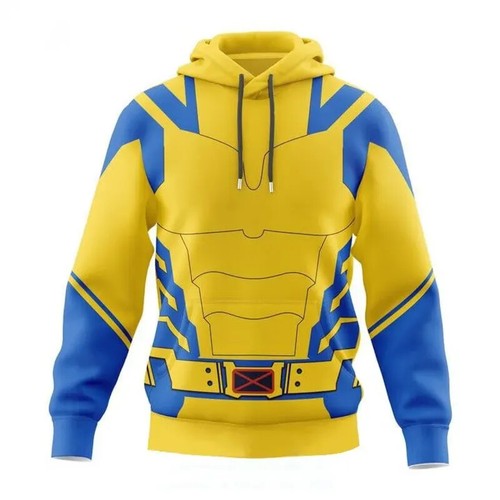 Deadpool Wolverine Cosplay Hoodie Superhero 3D Polyester Autumn Unisex - Picture 31 of 41