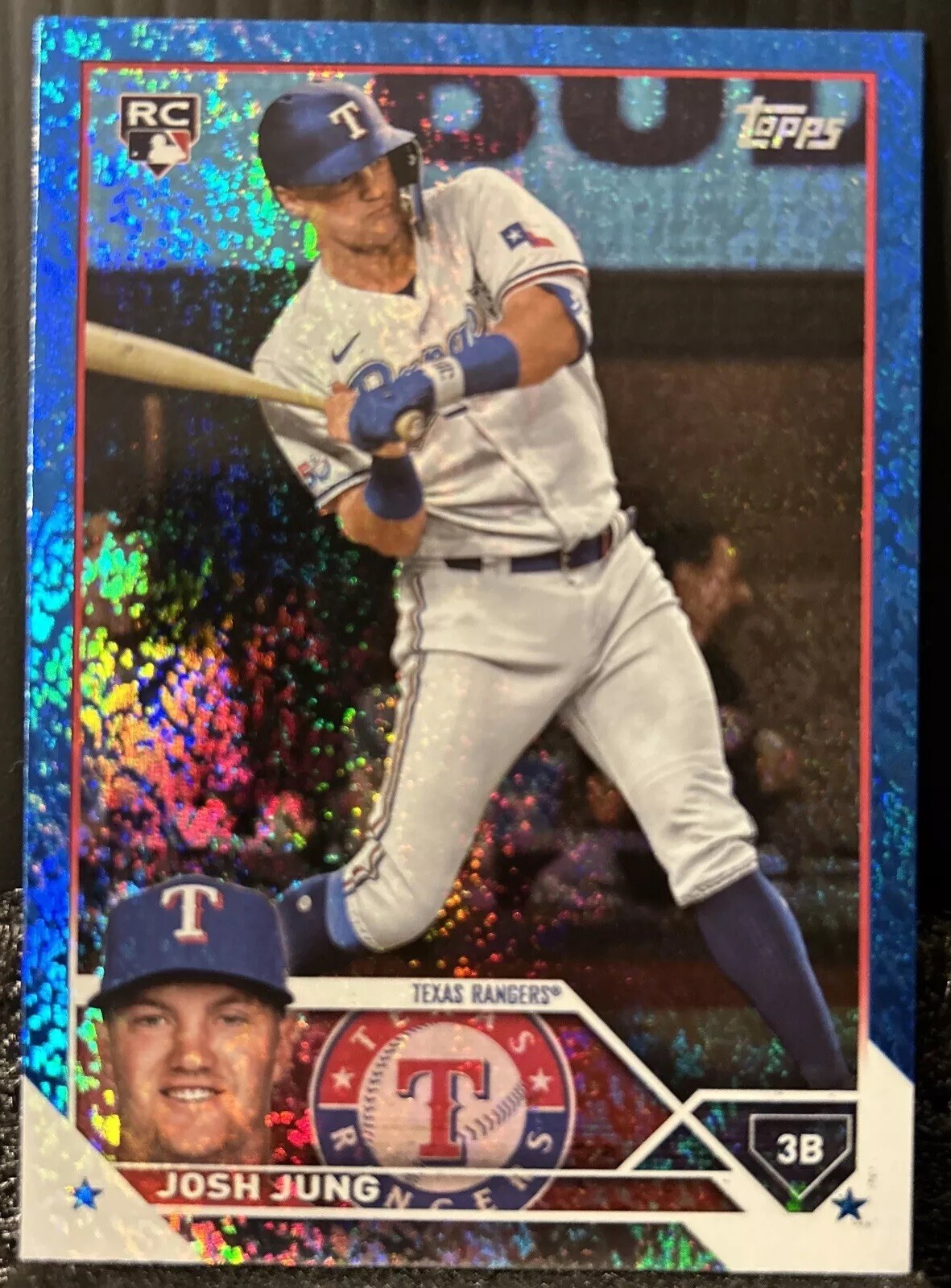 2023 Topps Series 2 JOSH JUNG Blue Foil #529 /999 (RC) ROOKIE Texas Rangers