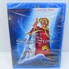 The Sword In The Stone 60th Anniversary Edition Blu-Ray DVD Digital Code New