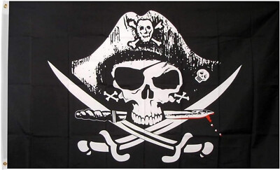 3x5 Ft Dead Man's Chest Pirate Polyester Flag with Brass Grommets 100d