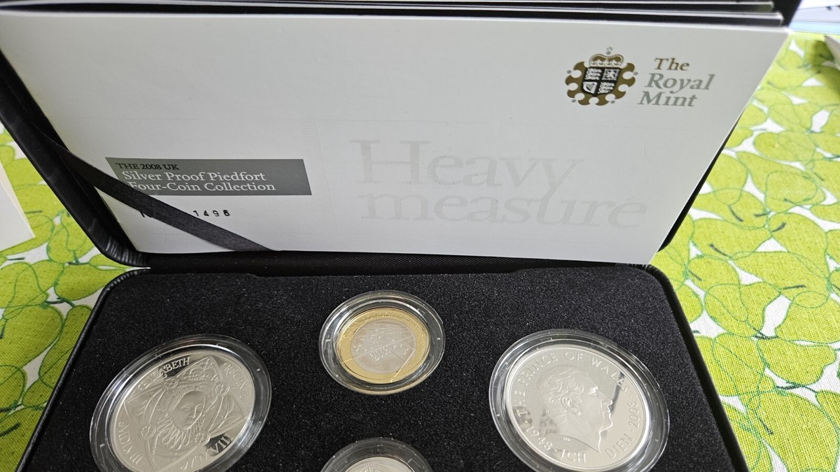 2008 Silver Proof Piedfort Four Coin Collection | eBay UK