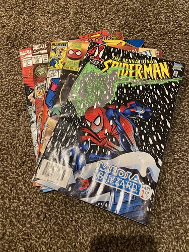 VINTAGE MARVEL COMIC BOOK LOT Sensational Spider-Man 1 14, X Men, War Machine