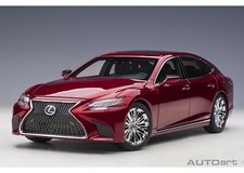 78869 AUTOart 1:18 Lexus LS500h Metallic Dark Red Interior Color / Black
