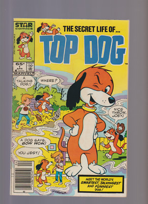 MARVEL Top Dog #1 (1985) NEWSSTAND - FIRST APPERANCE JOEY & LIZZIE JORDAN