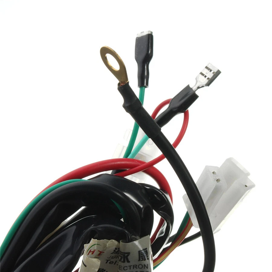 1 x Arnés de telar de cableado de arranque eléctrico para pit bike ATV quads 50 70 90 110 125cc Foto 4 de 4