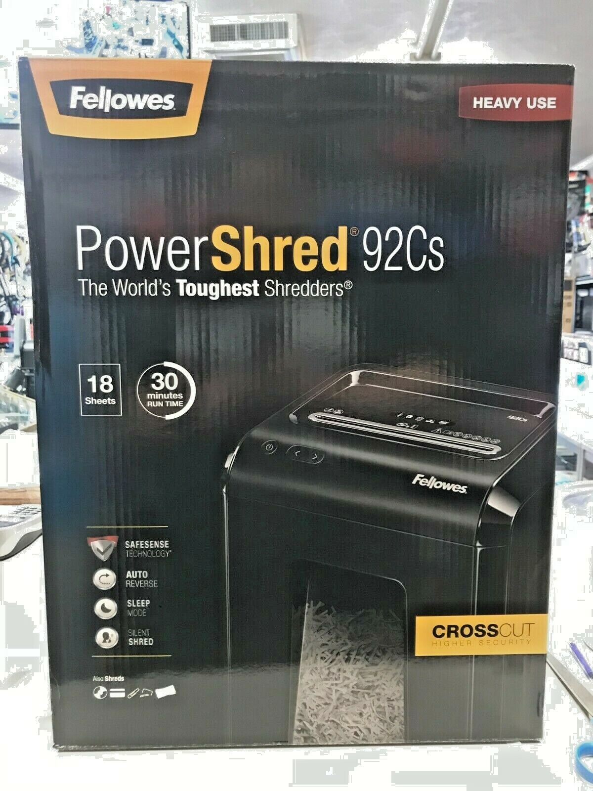 Fellowes 18-Sheet Cross-cut Paper Shredder in the Paper Shredders  department at