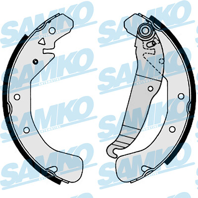 SAMKO 87200 Brake Shoe Set for CHEVROLET,DAEWOO,OPEL,VAUXHALL