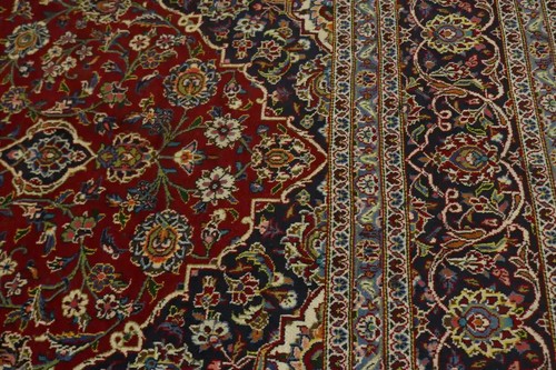 Handmade Vintage Oriental Rug Classic Floral Design Wool Décor Carpet 8X12 ft - Picture 14 of 18
