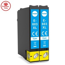 2 Cyan Ink Cartridge For Use in Epson XP-3100 XP-3105 XP-4100 WF-2835DWF 2850DWF