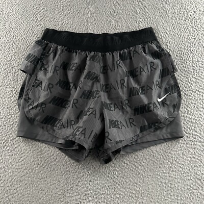 Nike Womens Shorts Gray Black Size Small Under layer Athletic