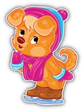 Funny Dog Cartoon Car Bumper Sticker Decal - ''SIZES''