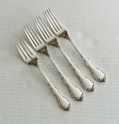 Lunt Silverplate Haverford 3 Dinner Forks and 1 Salad Fork
