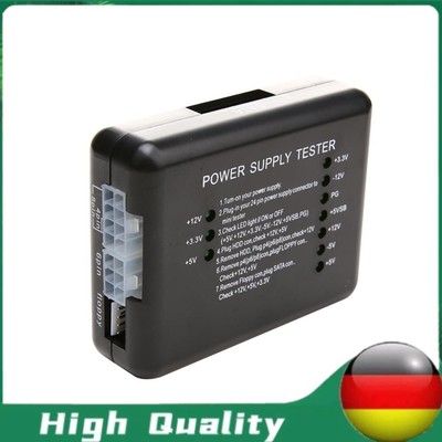 ATX -Stromversorgungs -PSU -Tester mit 20/24 Pin SATA & Molex HDD -Stecker für P