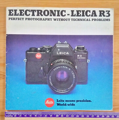 Electronic - Leica R3 Prospekt (guter Zustand, 39 Seiten)