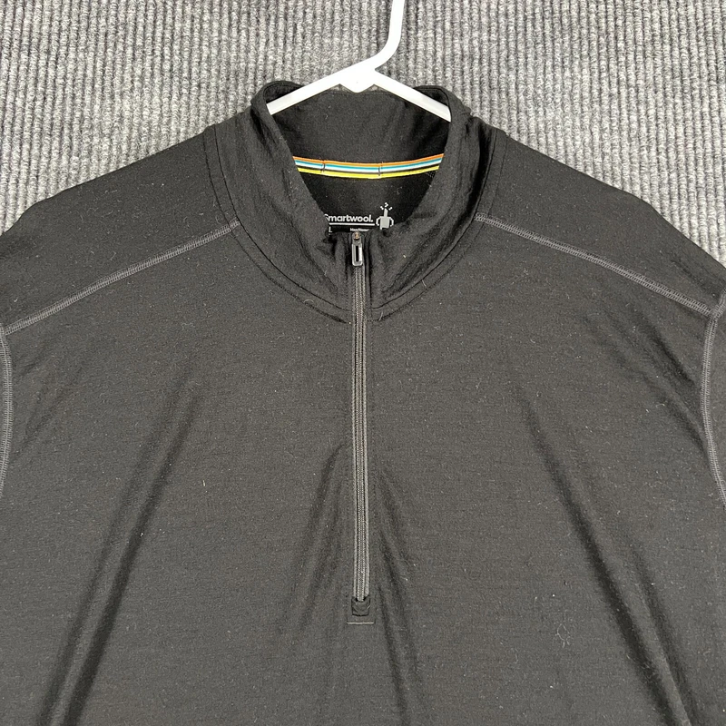 smartwool pullover long sleeve 1/4 zip casual soft shirt
