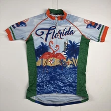 CANARI Florida Souvenir Short Sleeve Cycling/Biking Jersey Full Zip Men’s Size S