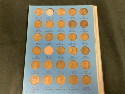 Nearly Complete Lincoln Wheat Cent Set 1909-1958! (Just missing the 1909-S VDB)