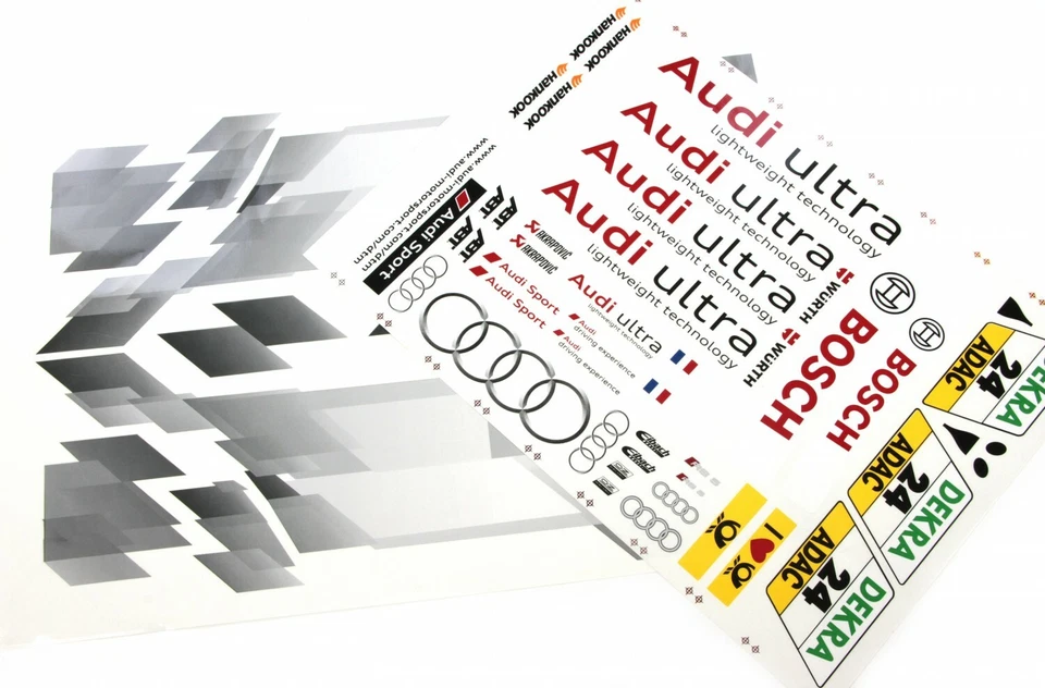 FG Audi RS5 DTM Team-Dekorbogen Audi Ultra (2-teilig) - 4163 Dekor, decal sheet - Bild 1 von 1