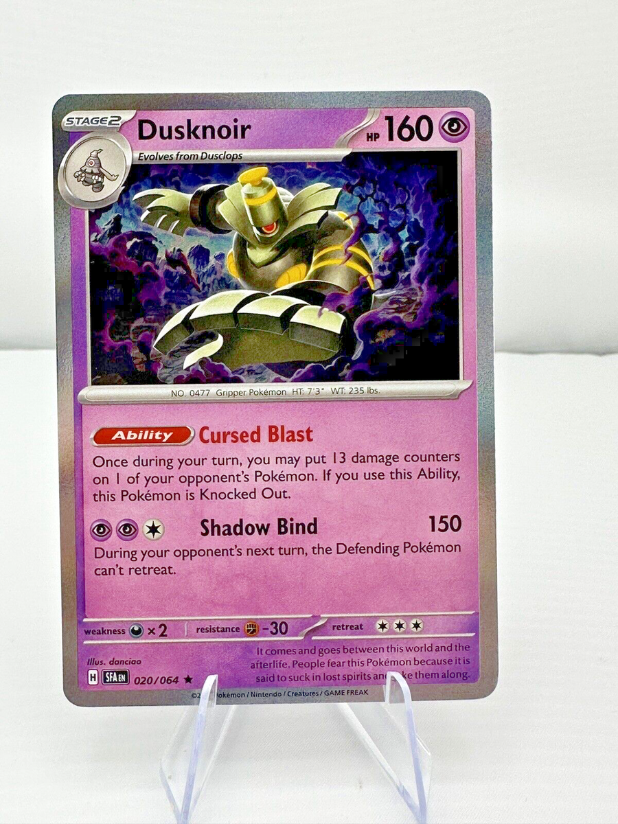 Pokemon TCG-Dusknoir-020/064-Rare-Holo-Shrouded Fable-M/NM! | eBay