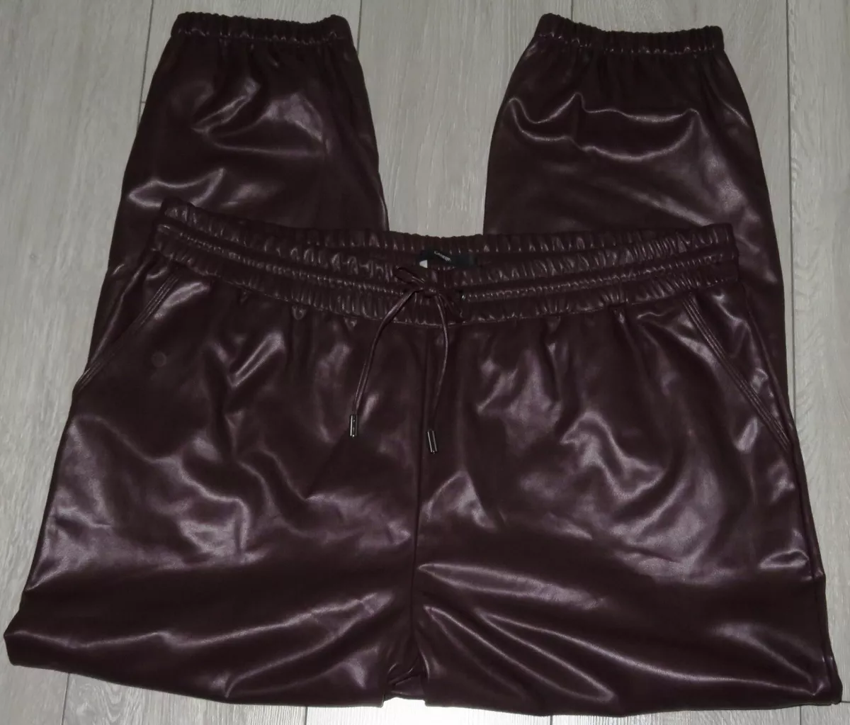 Leather trousers size clearance 20