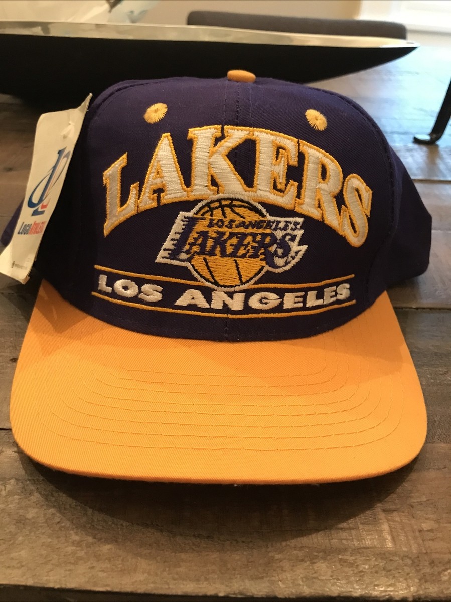 Vintage NBA Logo Athletics NBA Logo Snapback LA Lakers Hat Cap