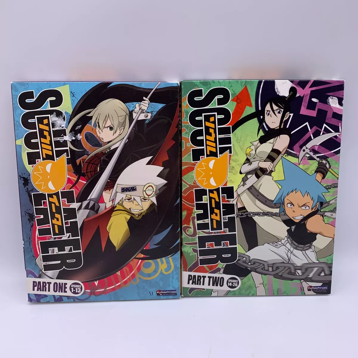 Soul Eater Part One & Two Lot of 2 Anime DVD - Episodes 1 - 26