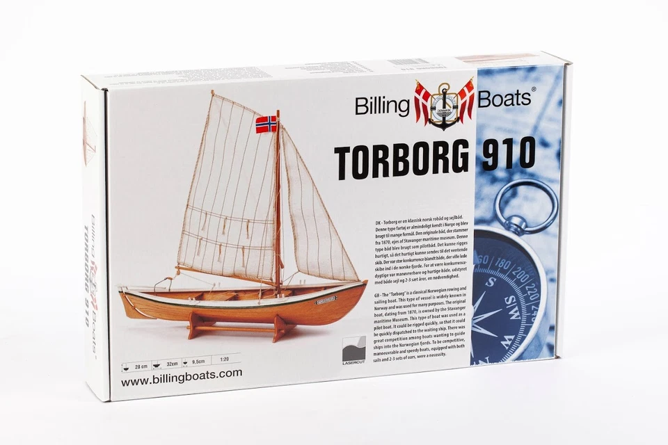 BILLING BOATS -TORBORG 910 - 1:20 - kit completo di montaggio - Immagine 3 di 4
